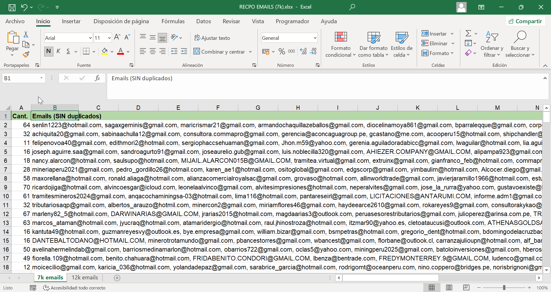 RECPO base de datos excel 1
